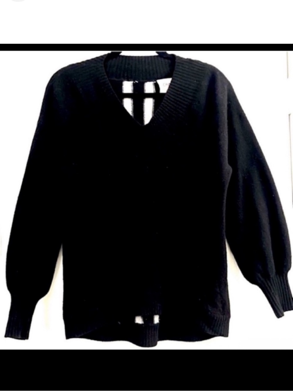 CHARLI Women's Black Crewneck Cashmere
Oversized Sweater Size XS